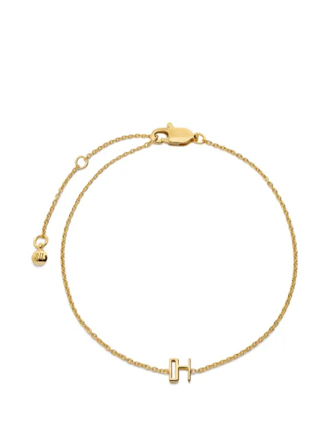 Monica Vinader Initial H chain bracelet Gold GPBLALPHNON