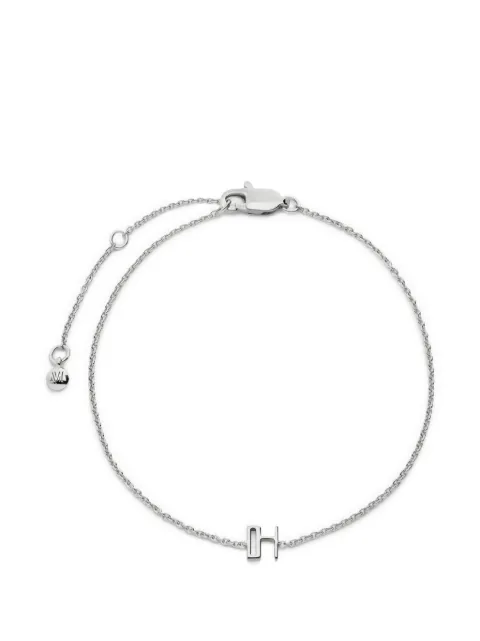 Monica Vinader initial chain bracelet Silver SSBLALPHNON