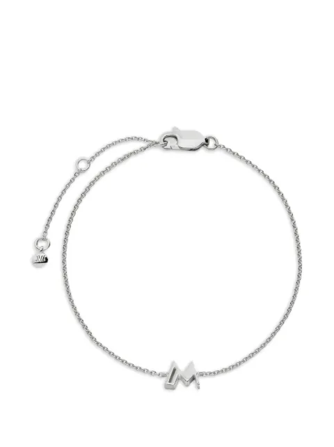 Monica Vinader Initial M chain bracelet Silver SSBLALPMNON