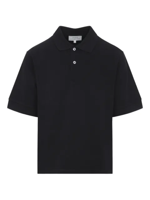 Studio Nicholson button short-sleeve polo shirt Black 1484WASHEDBLACK