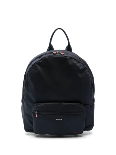 Kiton zip-pocket backpack Blue UBA0084N012700201H