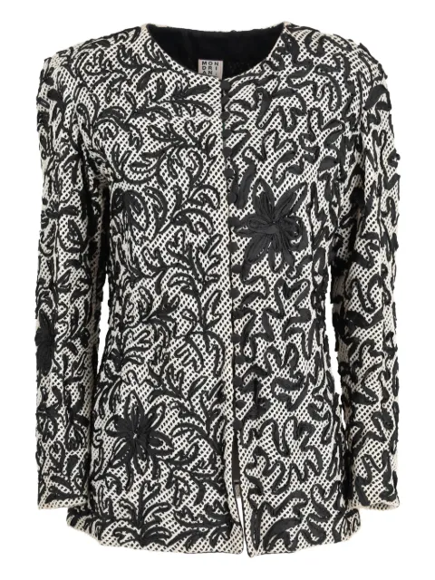 Mondrian Ricami flower coat White W251111521