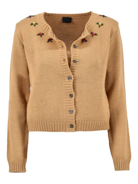 Dolce & Gabbana Pre-Owned floral beaded cardigan Neutrals W021220256