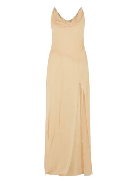 Blumarine cowl-neck maxi dress Neutrals 2A795A