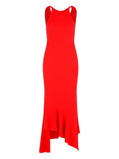 THE ANDAMANE Carmen open-back midi dress Red T190141ATNP263303