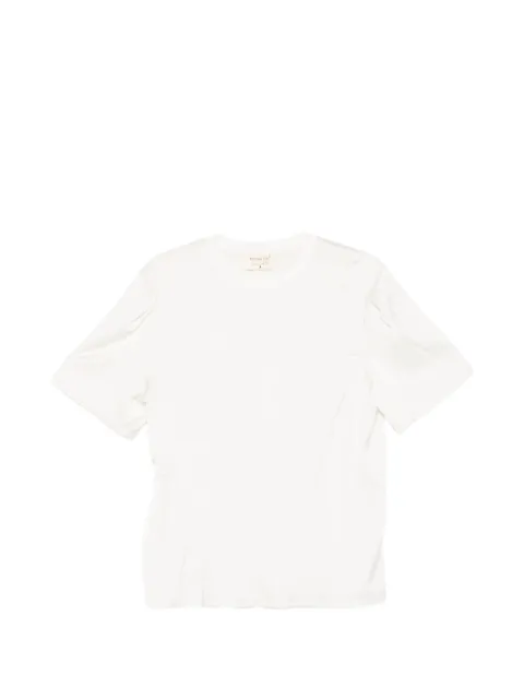Patrizia Pepe oversized satin T-shirt White 8M1761A679W143