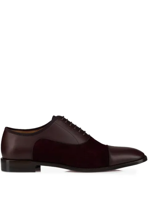 Christian Louboutin patchwork greggory brown oxford shoes Brown 3250510