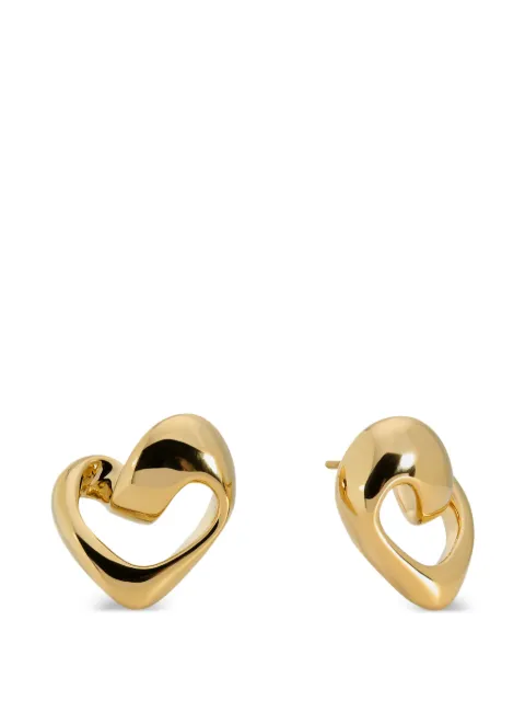 Monica Vinader Infinity heart stud earrings Gold GPEAINHENON