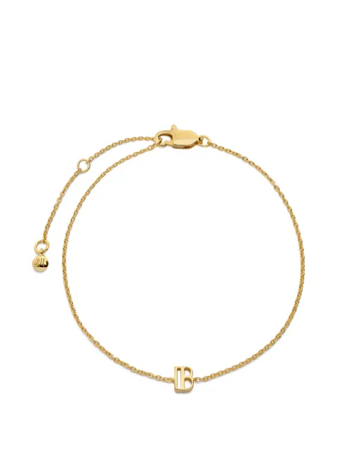 Monica Vinader Initial B chain bracelet Gold GPBLALPBNON