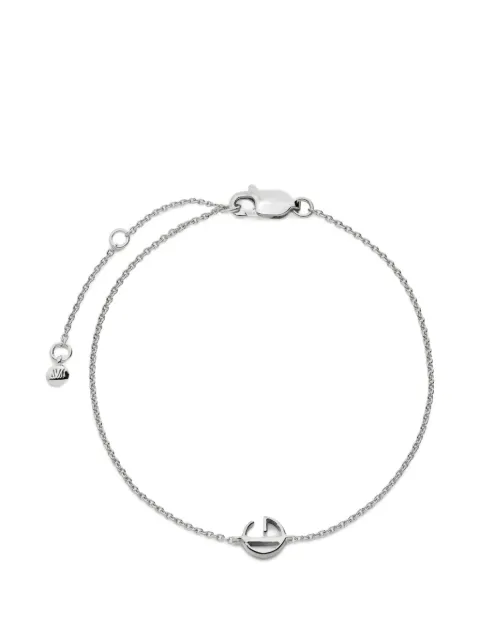 Monica Vinader initial g chain bracelet Silver SSBLALPGNON