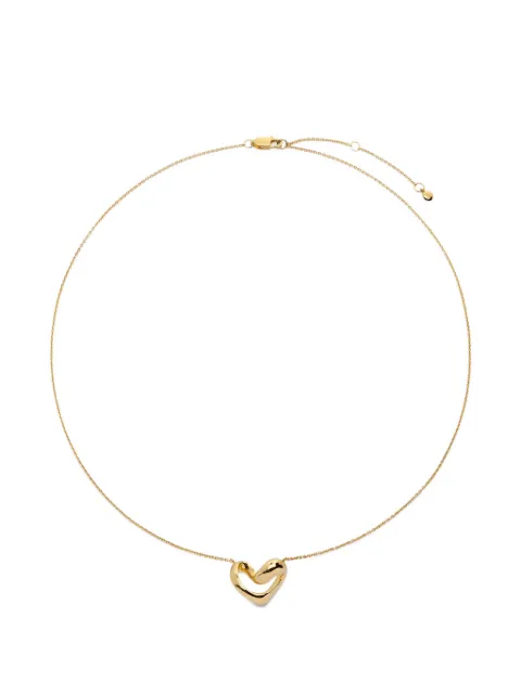 Monica Vinader heart-pendant necklace Gold GPNKINHENON