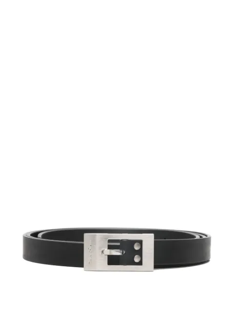 Rick Owens square-buckle belt Black RA01F0879LGE
