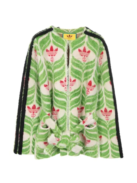 Gucci Pre-Owned x Adidas tie cardigan Green 1031331