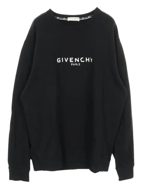 Givenchy Pre-Owned 2010s logo-print crew-neck sweatshirt Black 1027351