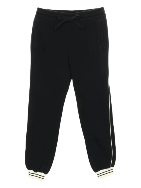 Gucci Pre-Owned 2010s side stripe jogger trousers Black 1026650