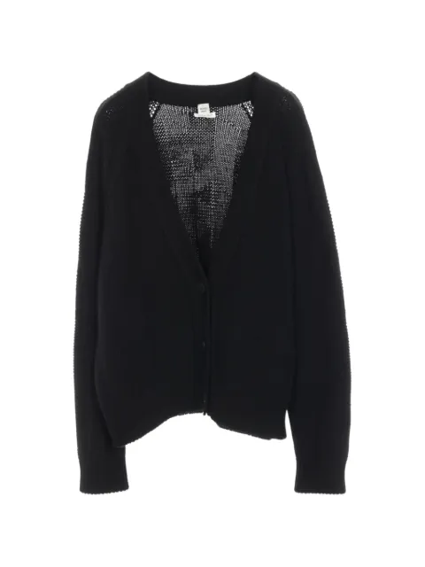 Hermès Pre-Owned 2010s V-neck wool cardigan Black 1028665