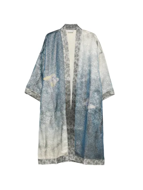 Pierre-Louis Mascia floral-print kimono Blue PAXSWKM12187