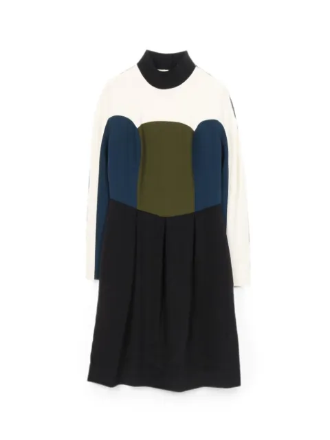 Fendi Pre-Owned midi multicolour colour-block one piece Black 1025257