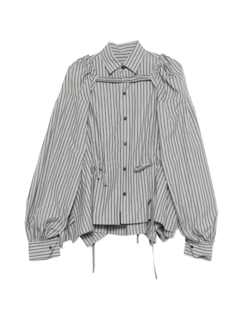 Yohji Yamamoto striped shirt Grey FQB50009