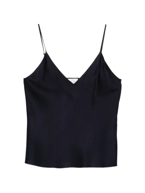 Forte Forte V-neck top tank Blue 14585MYTOP