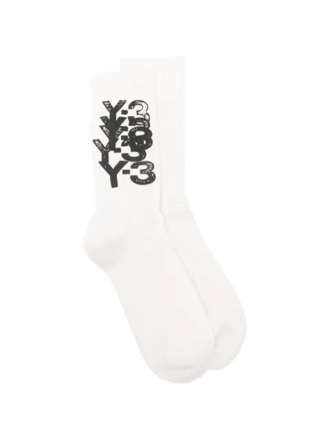 Y-3 Y-3 graphic-print socks White KT3210