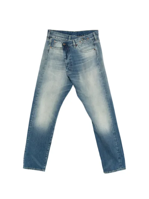 R13 cross front denim jeans Blue R13WD193D382B