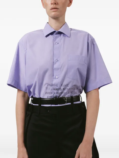 BETTTER printed short-sleeved shirt Purple SH00274