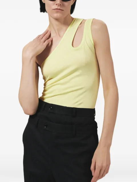 BETTTER one-shoulder tank top Yellow TK00276