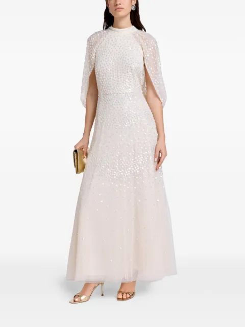 Needle & Thread beaded maxi dress Neutrals DGCP55RPS26