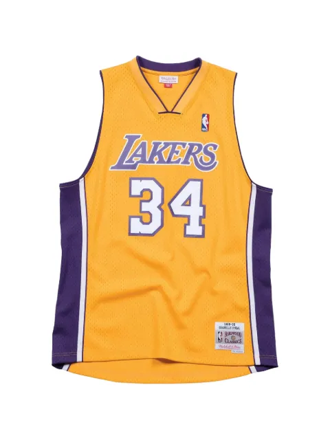 Mitchell & Ness NBA Shaquille O’Neal 1999 Los Angeles Lakers jersey Yellow SMJYGS18179LALLTGD99SON