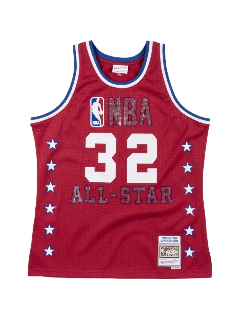 Mitchell & Ness x NBA Magic Johnson Rhinestone Swingman vest Red SMJYBW18018ASWRED188EJH
