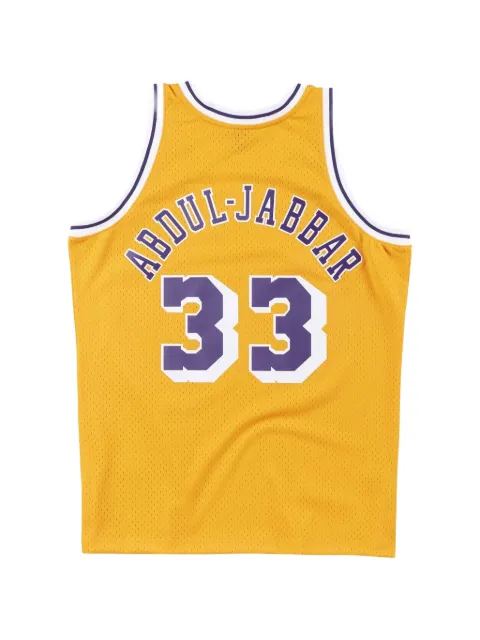 Mitchell & Ness x NBA Los Angeles Lakers Abdul-Jabbar Swingman jersey Yellow SMJYAC18110LALLTGD84KAB