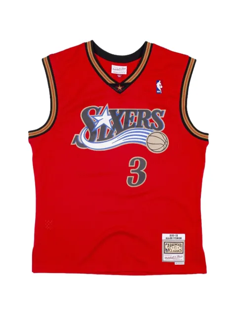 Mitchell & Ness hiladelphia 76ers Allen Iverson vest Red SMJYCP19267P76RED199AIV