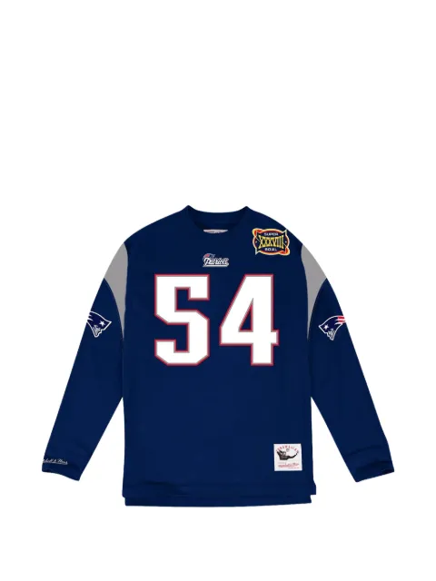 Mitchell & Ness Tedy Bruschi long-sleeve T-shirt Blue NNLSMG18064NEPNAVY04TBS