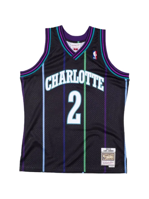 Mitchell & Ness Hornets Larry Johnson Reload vest Black SMJYCP19277CHOBLCK92LJO