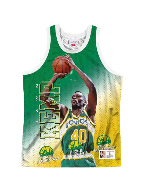 Mitchell & Ness Shawn Kemp jersey Green MSTKMI19002SSUWHITSKE