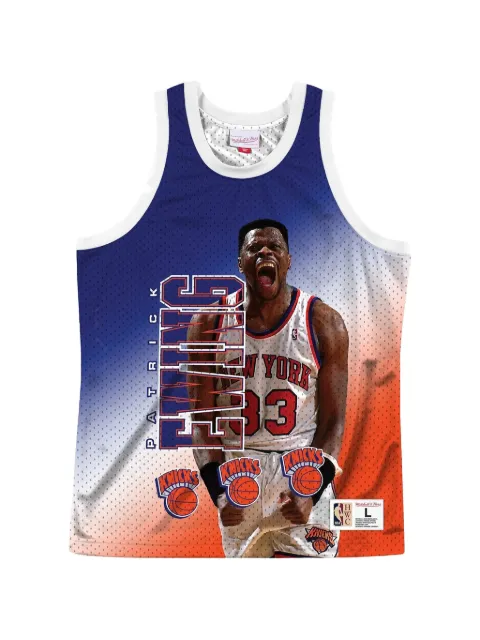 Mitchell & Ness x NBA New York Knicks Patrick Ewing Behind The Back jersey Blue MSTKMI19002NYKWHITPEW