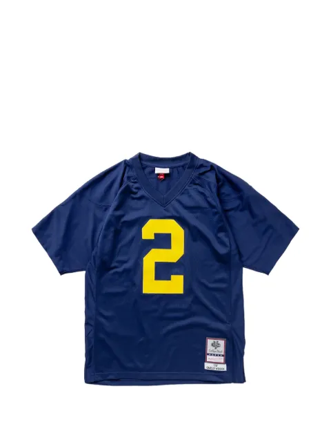 Mitchell & Ness x NCAA Charles Woodson 1997 Michigan V-neck T-shirt Blue LGJY4472UMI97CWONAVY