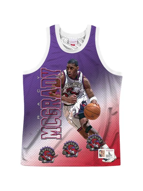 Mitchell & Ness NBA Toronto Raptors Tracy McGrady "Behind The Back" vest Purple MSTKMI19002TRAWHITTMC