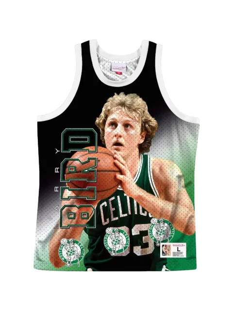 Mitchell & Ness NBA Tank Behind The Back Boston Celtics Larry Bird tank top Green MSTKMI19002BCEWHITLBI