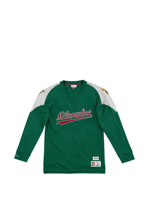 Mitchell & Ness x NBA Milwaukee Bucks long-sleeve T-shirt Green LNSLDF18022MBUKYGN