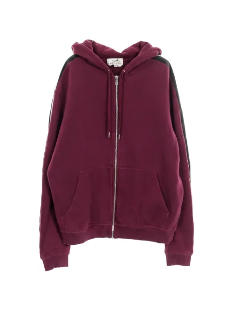 Hermès Pre-Owned 2010s zip-up hoodie Red 1028636