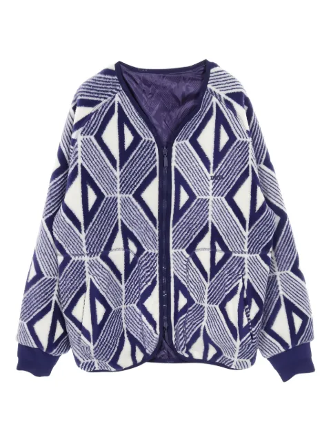Christian Dior Pre-Owned 2010s diamond-pattern jacket Blue 1027810