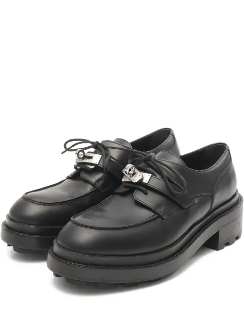 Hermès Pre-Owned First Kelly loafers Black 1031396