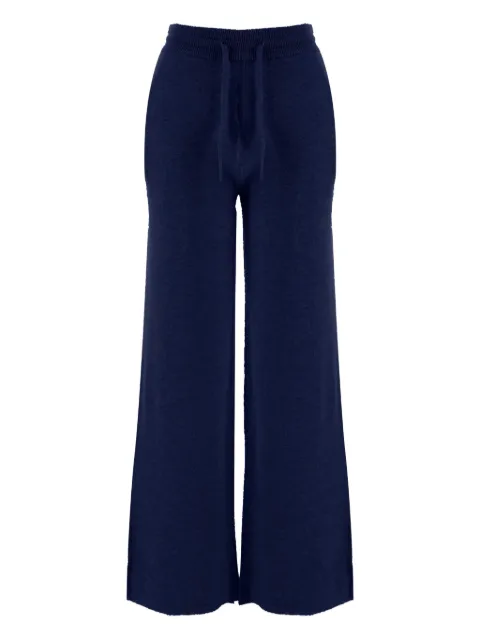 arch4 drawstring palazzo trousers Blue KNTR26043