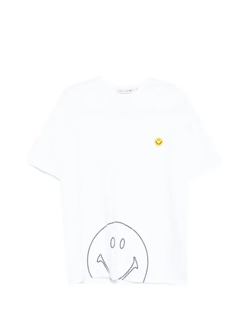 Joshua Sanders X Smiley Outline logo T-shirt White JS36A4906