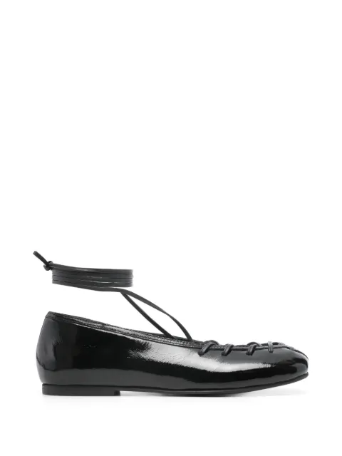 ALOHAS Bumi lace-up ballet flats Black S10115801
