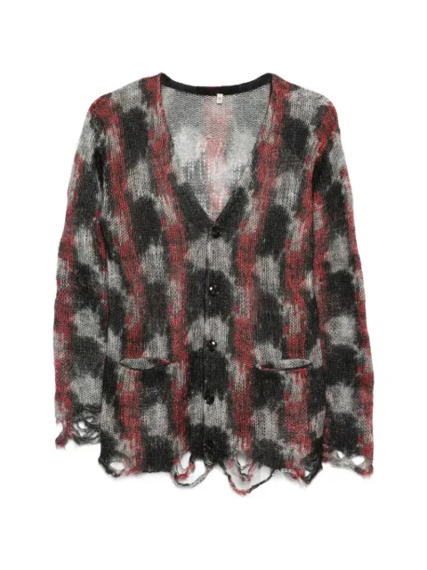 R13 printed boyfriend cardigan Black R13WY339Y256A