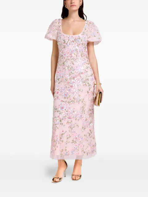 Needle & Thread floral-print midi dress Pink DGSS67RPS26