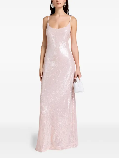 Needle & Thread spaghetti-strap maxi dress Pink DGCM37RPS26